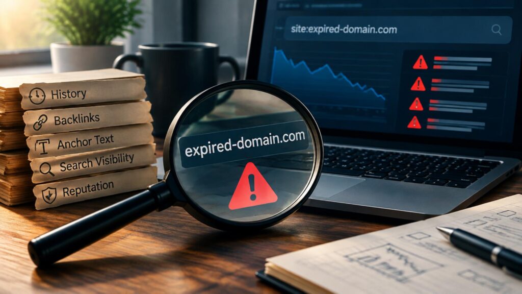 expired domain spam score